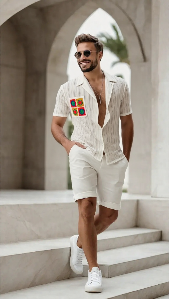 Solaris – Relaxed Cotton Shirt with Artisan Patch Pocket