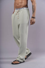 Kudo – Relaxed Fit Textured Cotton Trousers