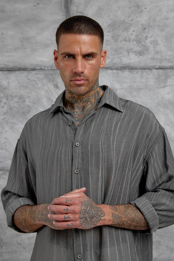 Draped Anthracite Shirt