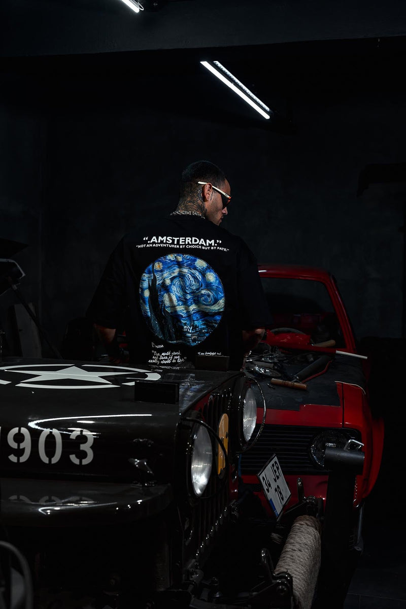 Amsterdam Van Gogh Print Oversized T-Shirt