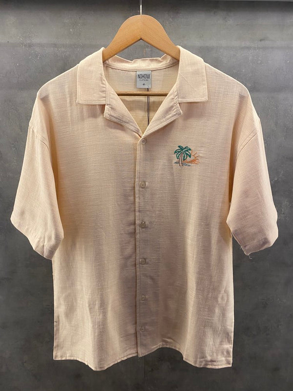 Solaro – Embroidered Linen-Blend Cuban Shirt