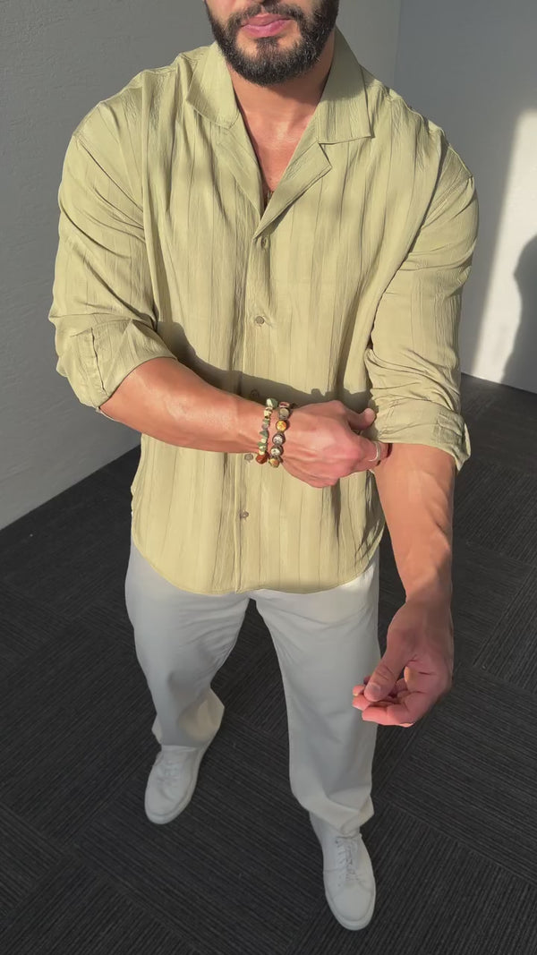 Rossi – Crinkled Long Sleeve Shirt